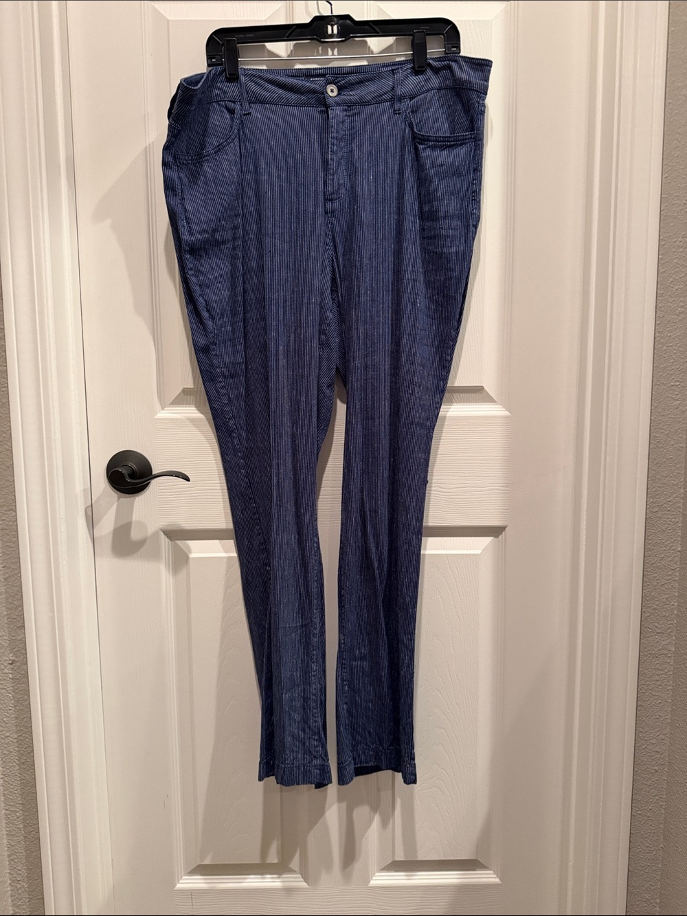 NYDJ- Navy striped pants